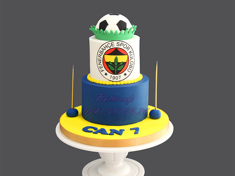 Fenerbahçe Temalı Doğum Günü Pastası