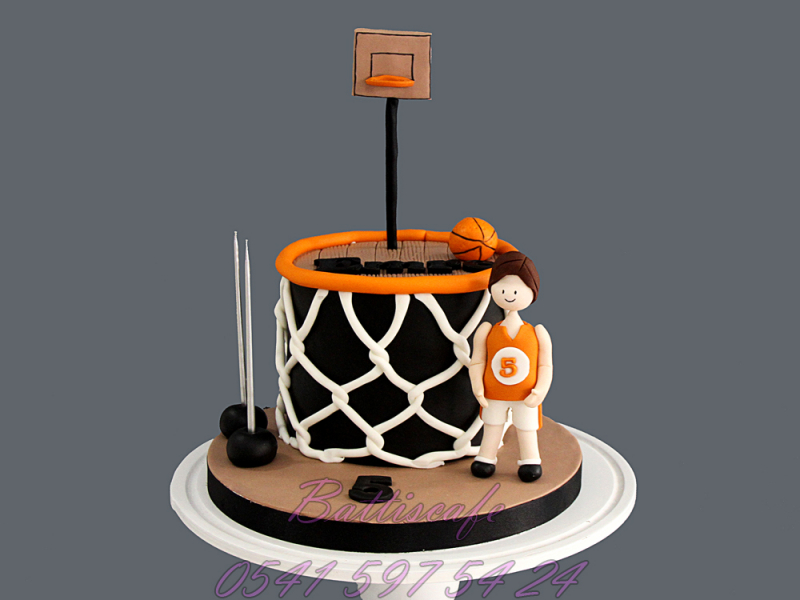 Basketbol Temalı Doğum günü pastası