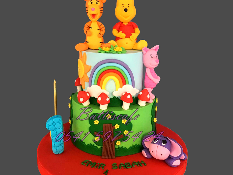Winnie the Pooh 1Yaş Pastası