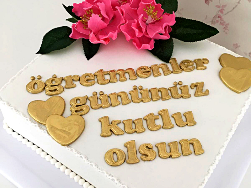 öğretmenler günü pastası