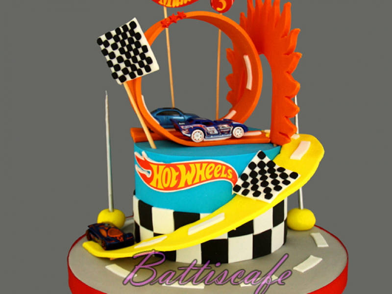 Hotwheels 3 Yaş Pastası