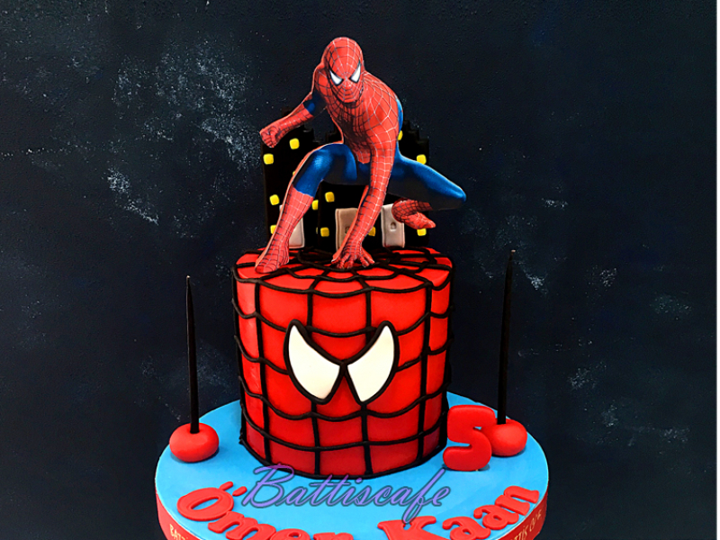Spıder man Örümcek Adam Doğum günü Pastası