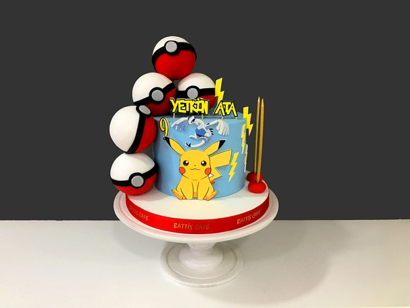 Pokemon Temalı Doğum günü Pastası