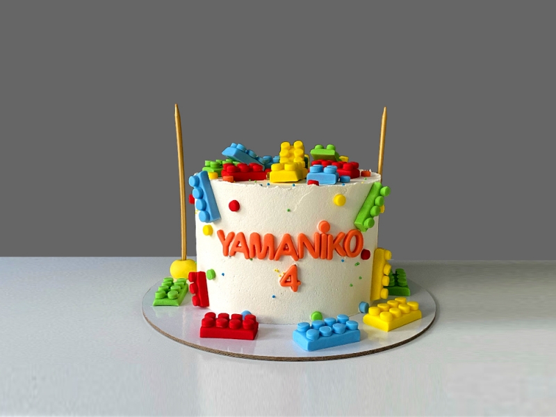 Lego Temalı Doğum günü Pastası
