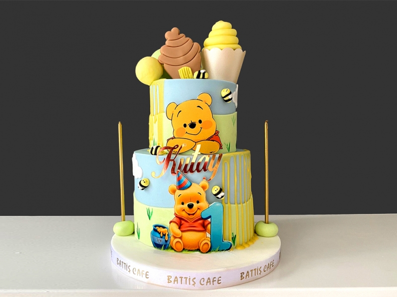  Windy pooh 1 yaş Doğum günü Pastası