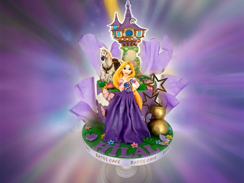 Rapunzel Doğum günü pastası