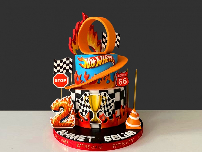 Hotwheels Doğum günü Pastası