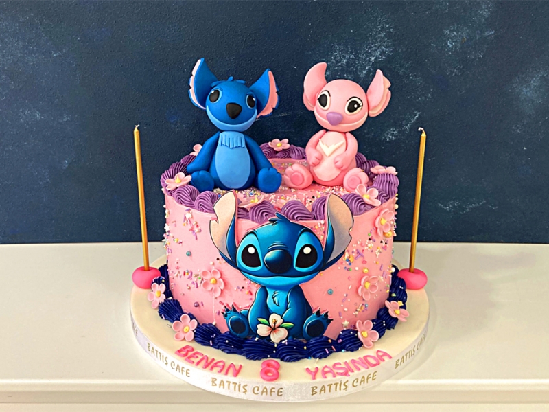 Stitch Doğum günü Pastası