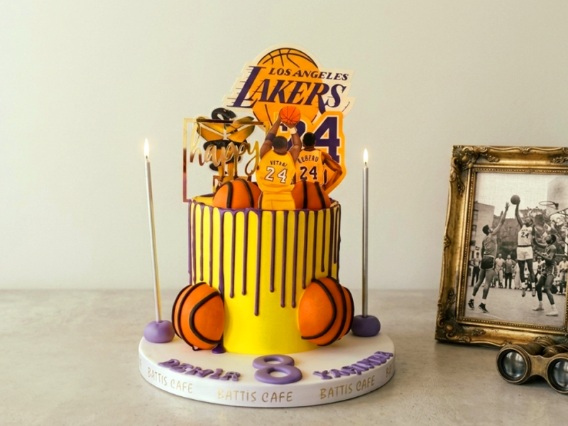 Lakers Basketbol Doğum günü Pastası