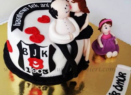 Bjk Temalı Pasta