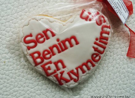 Eşe Doğum Günü Kurabiyeleri 'senem&ümit'