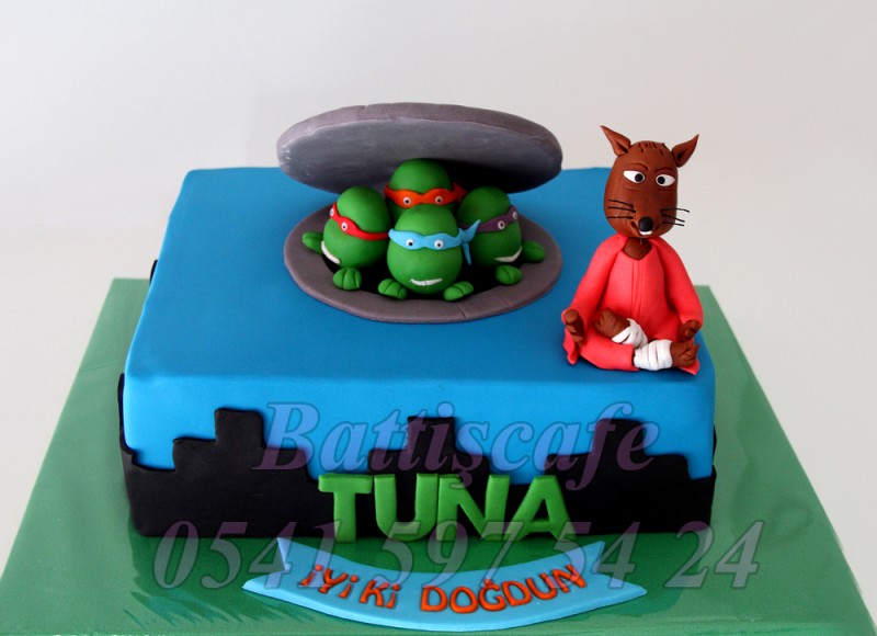 Ninja Kaplumbağalar Pastası