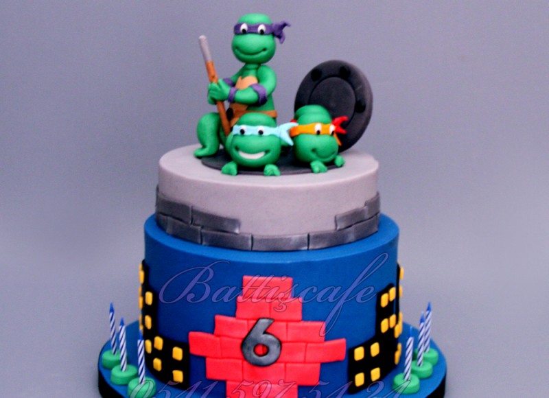 Ninja Kaplumbağalar Pastası