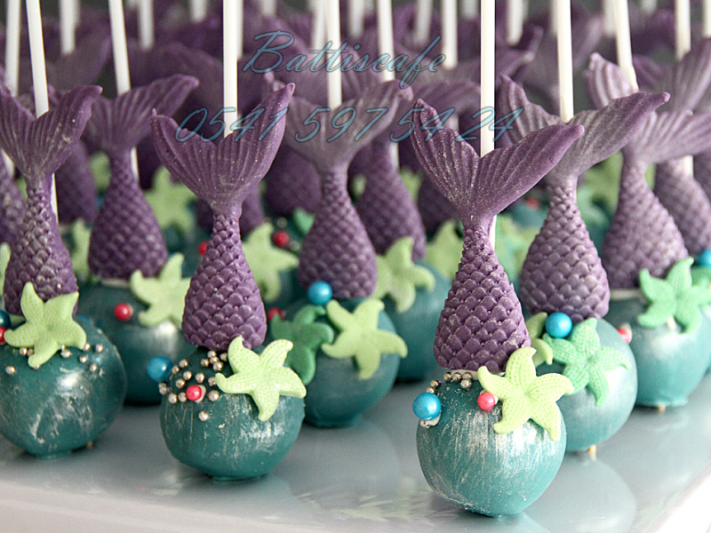 Deniz Kızı Cake Pops
