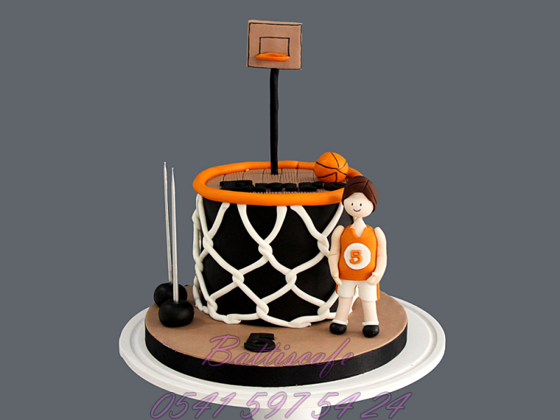 Basketbol Temalı Doğum günü pastası