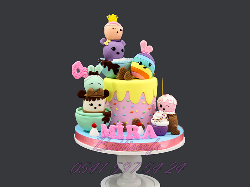 shopkins Cici bici temalı Pasta