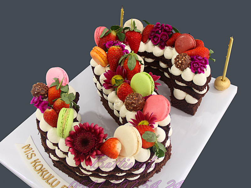 Harf Kurabiye Naked Cake Pasta