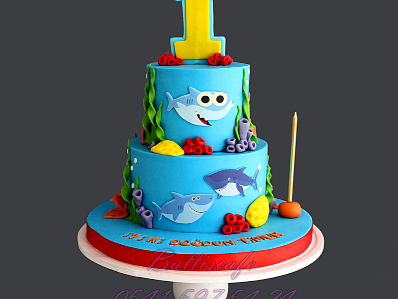 1 Yaş Baby Shark Pasta