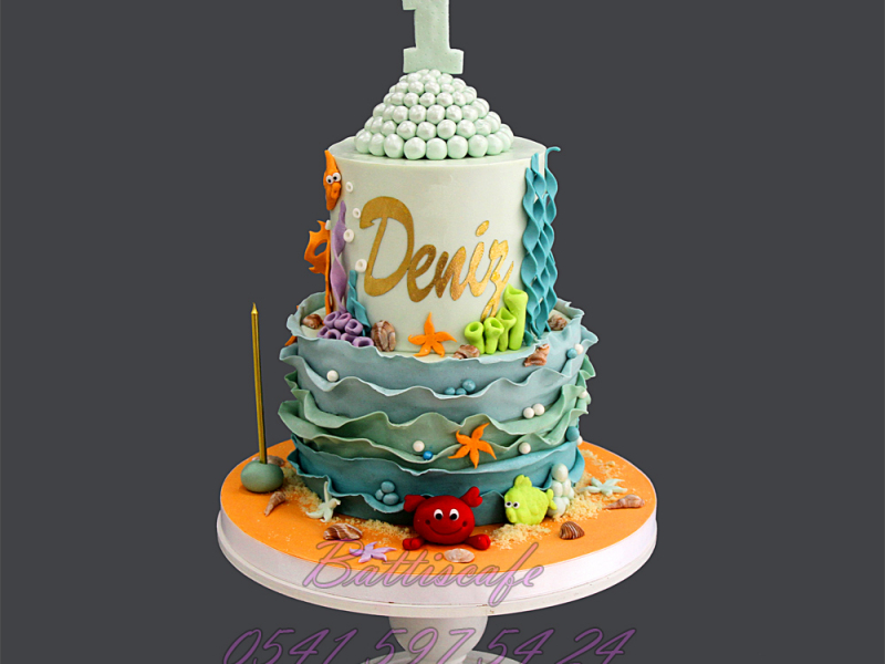 Deniz Temalı Pasta