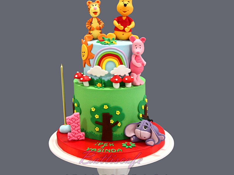 vinidi pooh 1 Yaş Pasta