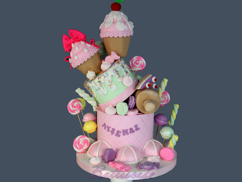 CUP CAKE DOĞUM GÜNÜ PASTASI